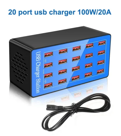 The 10-port 20-port usb charger is lightweight and designed to charge smartphones, tablets and other usb devices - Image 7
