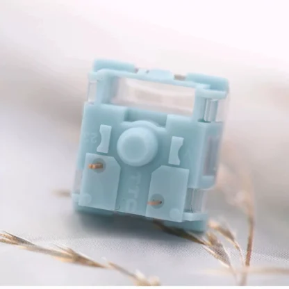 TTC Bluish White Switches With sound HIFI Tactile Switch 42gf 3Pins Custom Mechanical Keyboard Kit Accessories RGB Factory lubed - Image 5