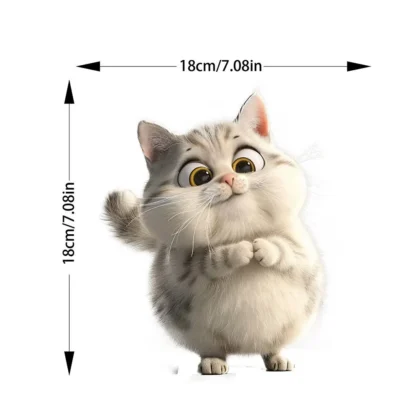 Transparent Creative Car Scratch Cover Animal Stickers Fun Decoration Transparent Vinyl Bumper Stickers for Vehicle Protection - Image 2