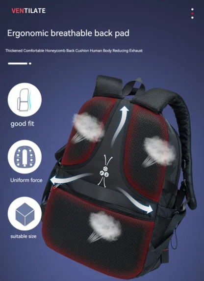 Manufacturer direct sales backpack men's computer bag lightweight business leisure travel large capacity backpack high school un - Image 41