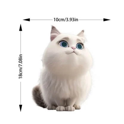 Transparent Creative Car Scratch Cover Animal Stickers Fun Decoration Transparent Vinyl Bumper Stickers for Vehicle Protection - Image 15