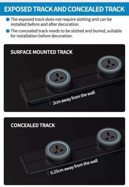 Power Track Socket Home Appliances Pop Electric Plug Adapter UK US EU Standard Wall Socket With Usb Embeded And Surface - Image 20