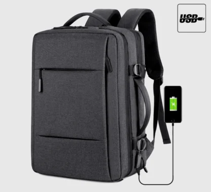 Travel Backpack Men Business Backpack School Expandable USB Bag Large Capacity Laptop Waterproof Fashion Backpack - Image 33