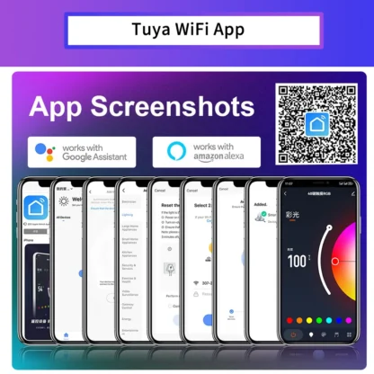 Tuya WiFi RGB Dimmer 220V 750W 1500W EU/AU/UK Power Plug RF Remote Controller for SMD2835/5050 4Pin LED Neon Strip Light - Image 6
