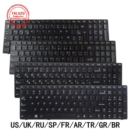 US/UK/RU/SP/FR/AR/TR/GR/BR Laptop Keyboard For Lenovo IdeaPad G560/A G560L G565/A G570/A G575/GX/GL G770 G780 Z560/A/G Z565
