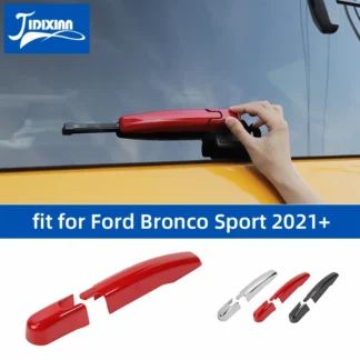 JIDIXIAN fit for Ford Bronco Sport 2021 2022 2023 2024 Car Rear Windshield Wiper Decoration Cover Exterior Accessories