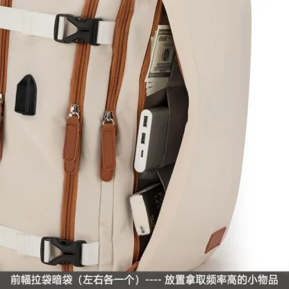 Travel Backpack 40x20x30 Cabin Plane Waterproof Expandable Weekender Laptop With USB Port Ryanair Carry-On Women Men Backpack - Image 19