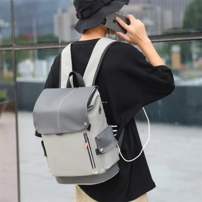 USB Charging Urban Man Backpack Waterproof Rucksack Men's Laptop Backpack Large Computer Backpack for Business Office Outdoor - Image 17