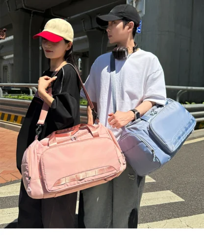Travel Duffel Bag with Shoes Pocket Outdoor Business Trip Fitness Yoga Shoulder Bags Dry Wet Short Distance Trip Handbag - Image 14
