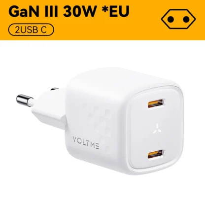 VOLTME 30W GaN Ⅲ USB charger fast charge High speed chargers type c Portable Phone charger for iphone 15 pro max xiaomi samsung - Image 12