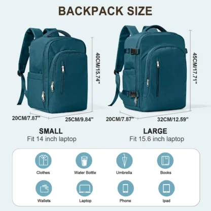 Laptop Bag Travel Backpack for Women Large Capacity Easyjet Carry-Ons 45x36x20 Backpack Ryanair 40x20x25, Men's Cabin Backpack - Image 13