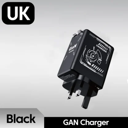 120W GaN Fast Charging Phone Charger With Type C/Lighting Retractable Cable For Iphone 16 15 Samsung Foldable pins Charger - Image 9