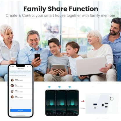 Melery Brazil WiFi Smart Life Wall Socket USB Tuya Electrical Plug Outlet PC/Glass Panel Whole House by Alexa Google Home - Image 15