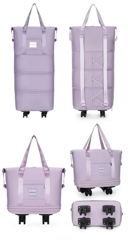 Travel bag, backpack large-capacity disassembly universal wheel storage bag, duffel bag portable multi-layer checked  with wheel - Image 25