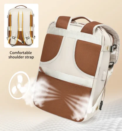 Travel Backpack 40x20x30 Cabin Plane Waterproof Expandable Weekender Laptop With USB Port Ryanair Carry-On Women Men Backpack - Image 26