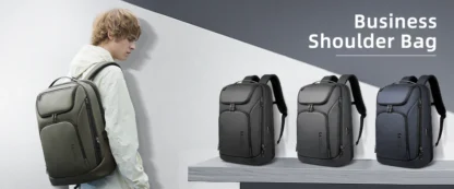 HK Business Backpack for Men Waterproof Anti-Theft 15.6” Laptop Backpack Casual Large Capacity Expandable Travel Bag Short Trip - Image 11