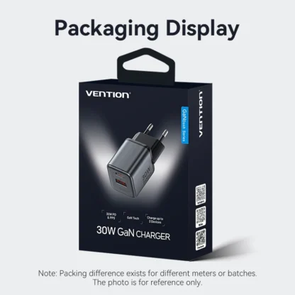 Vention 30W GaN Charger PD Fast USB Type C Charger USB C PD3.0 QC3.0 Quick Charging For iPhone 16 15 14 Pro Mobile Phone Charger - Image 6