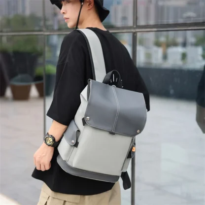 USB Charging Urban Man Backpack Waterproof Rucksack Men's Laptop Backpack Large Computer Backpack for Business Office Outdoor - Image 14