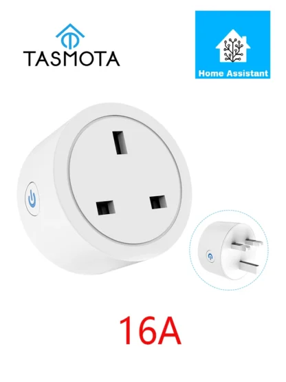 Pre Flashed TASMOTA UK Plug WIFI 16A Adapter Smart Socket Outlet with Power Monitor MQTT Works With Home Assistant ESP8285 - Image 5