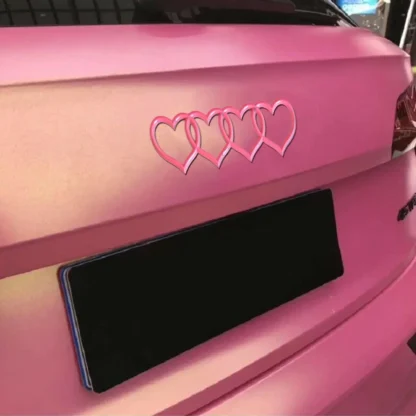 Car Love Heart Logo Sticker Rear Trunk Tail Label Badge Emblem Decal For Audi Q7 A7 A6 S3 S4 A5 A4 B5 B6 B7 B8 C6 C7 A3 Q3 Q5 TT - Image 18