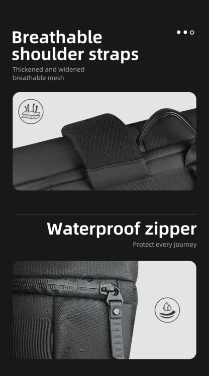 HK Waterproof Roll-Top Backpack for Men Large Capacity Expandable 17 Inch Laptop Bag Leisure Travel Backpack Hiking Camping Bags - Image 21