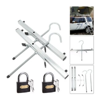 Universal Heavy Duty Ladder Roof Rack Clamp Clamps Lockable Free 2Locks Lockable