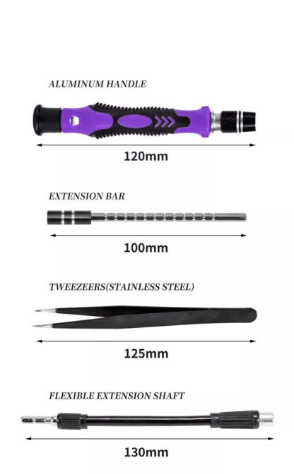 170 In 1 Precision Screwdriver Set Repair Tool Kit For Laptop Computer PC Phone - Image 5