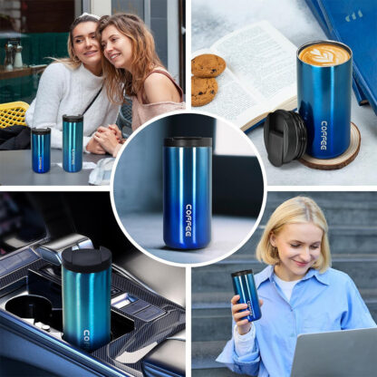 Thermal Travel Coffee Mug Cup Hot Warm Insulated Drinks Thermal Flask UK - Image 6