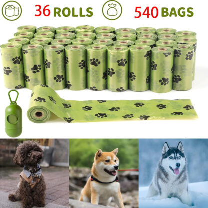 540 Bags High Quality Heavy Duty Large Biodegradable Dog Poo Bags Eco Poo Waste - Image 4