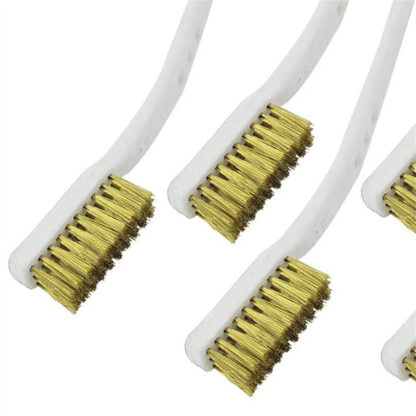 10Pieces Small Wire Brush Set Brush Steel Brass Nylon Metal Rust Paint Remover - Image 4