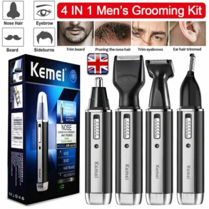 Mens 4 In 1 Rechargeable Hair Beard Eyebrow Ear Nose Shaver Trimmer Electric Kit - Image 6
