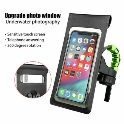 Bicycle Motor Bike 360 Waterproof Phone Case Mount Holder For All Mobile Phones - Image 8