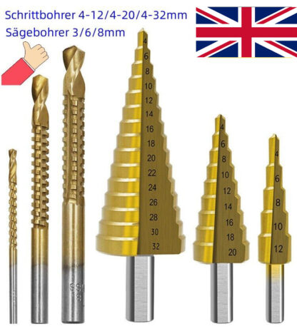 Step Drill Set Cone Drill Cone Drill Metal - Image 8