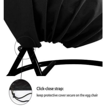 Waterproof Double Egg Chair Cover Hanging Swing Hammock Rattan Outdoor Furniture - Image 6