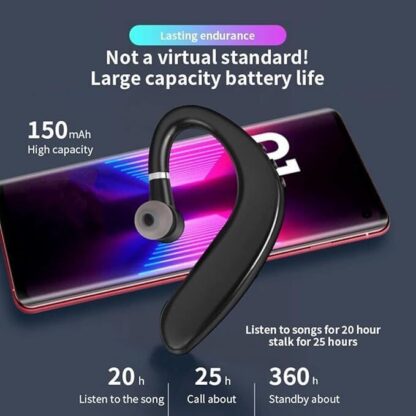 Bluetooth 5.0 Wireless Earpiece Headphones Earbuds Handsfree Headset With Mic UK - Image 6