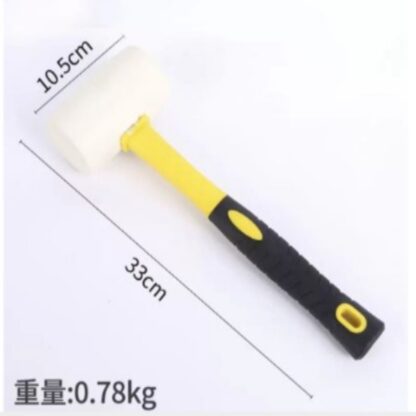 32oz LARGE White Rubber Mallet Hammer MARK FREE Handle UPVC Window Glazing Panel - Image 4