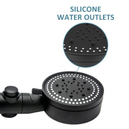 High Pressure Bath Shower Head 5 Mode Large Chrome Handset Heads Water Saving - Image 8