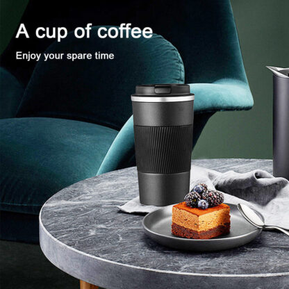510ML Leakproof Insulated Thermal Travel Stainless Steel Coffee Mug Cup Flask - Image 5