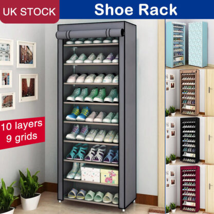 27 Pairs 10 Layers Shoe Cabinet Storage Organizer Shoe Rack Bracket - Image 8