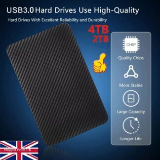 2-4TB 2.5-INCH SATA HARD DISK DRIVE PORTABLE HIGH SPEED USB 3.0 EXTERNAL HDD
