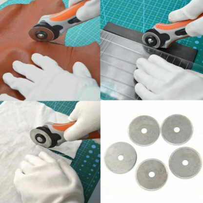 10PCS 45mm Rotary Cutter Replacement Blade Roller Cutter Blade Sewing Cutting A - Image 5