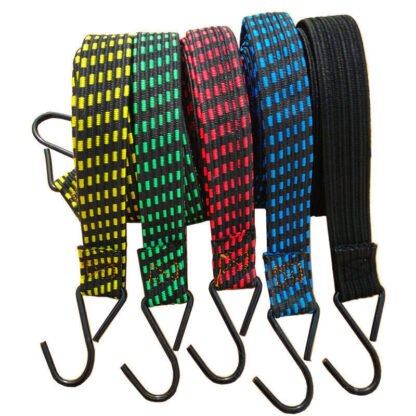 5XHeavy Duty Elastic Luggage Bungee Rope Cords Strap Strong Hook Car&Bike Tie UK - Image 10