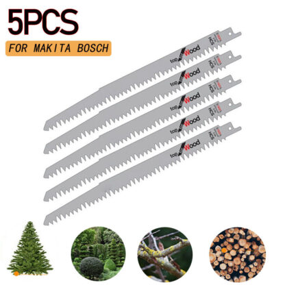 5 Pcs 240mm Sabre Saw Blades For Wood Sharp & Fast Cut S1531L For - Image 6