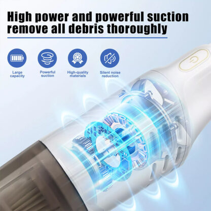 4 IN 1  Handheld  Vac Cordless Vacuum Cleaner Upright Lightweight & Box White UK - Image 9