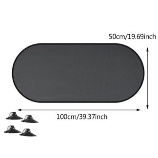 Rear Window Screen Sun Shade Mesh Cover Windshield Sun UV Visor Blocks Black