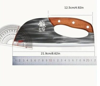 1pc Hand Forged Bone Cutter Kitchen Knife - Sharp Lightweight Dual-Use Slicer For Women - High-Carbon Stainless Steel, Ergonomic Handle, Easy To Clean, And Durable - Image 2