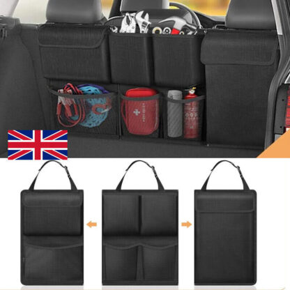 Large Car Boot Organiser Tidy Back Seat Storage Bag Hanging Pocket Accessories - Image 7