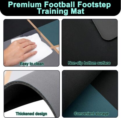 Soccer Football Training Mat Carpet Non Slip For Kids Adults Solo Practice - Image 4