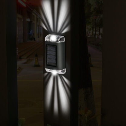 2Pcs Solar Powered Wall Lights Led Super Bright Door Fence Outdoor Garden Lamp White Ligth - Image 5