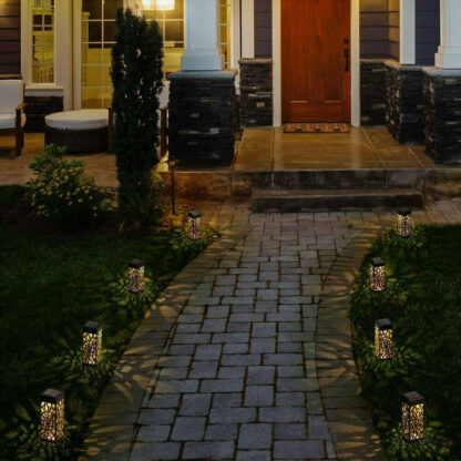 4X Solar Powered LED Garden Stake Lights Patio Yard Lawn Waterproof Outdoor - Image 4